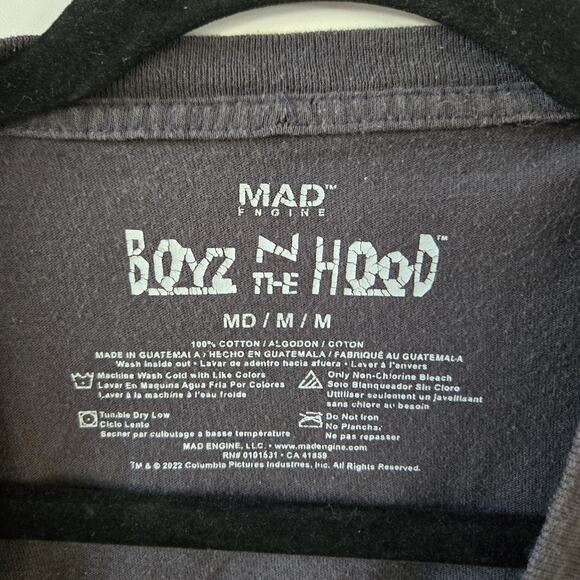 Vintage Boyz In The Hood 1991 Black Graphic T-Shirt Medium Y2K Ice Cube 90s Rap - Picture 3 of 5